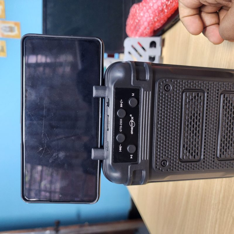 GREATNICE GTS-2333 Portable Bluetooth Speaker with Wireless Mic, RGB Light, FM Radio & USB/TF Card image 2