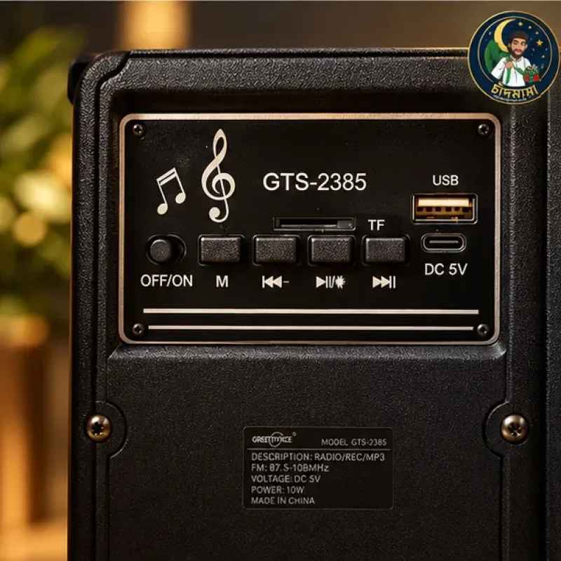 GTS-2385 8" Karaoke Speaker image 6