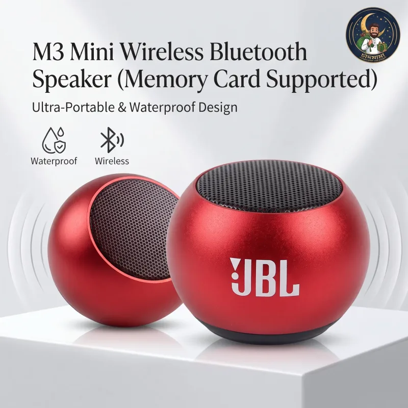 M3 Mini Bluetooth Speaker – Metal Body Portable Wireless Speaker (3W, Bluetooth 5.0) image 4