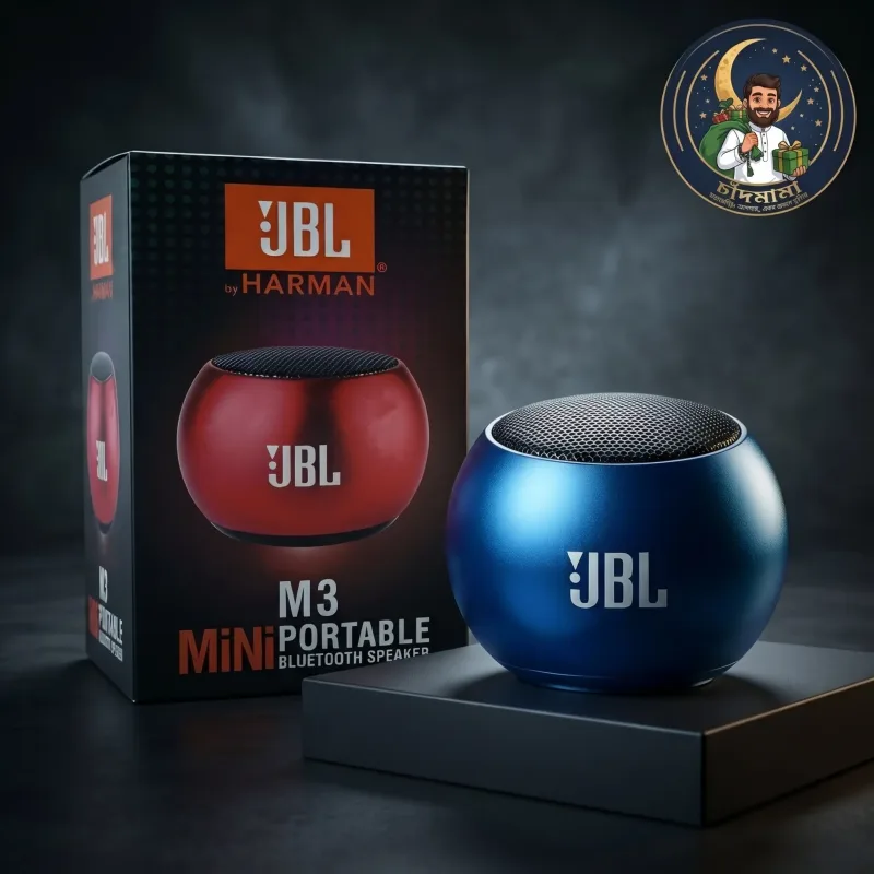 M3 Mini Bluetooth Speaker – Metal Body Portable Wireless Speaker (3W, Bluetooth 5.0) image 1